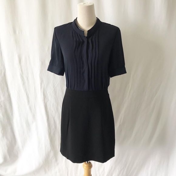 Navy blue/black mix dress size S - Picture 1 of 10